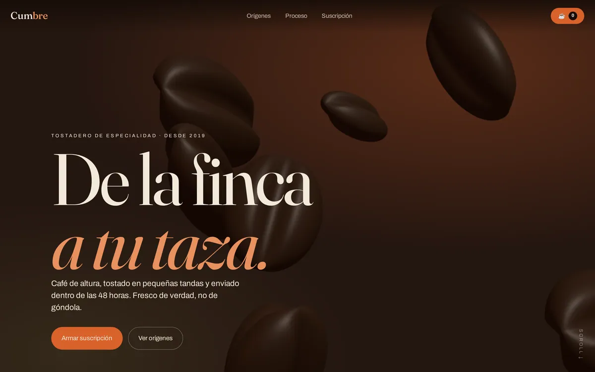 Cumbre — Café de especialidad