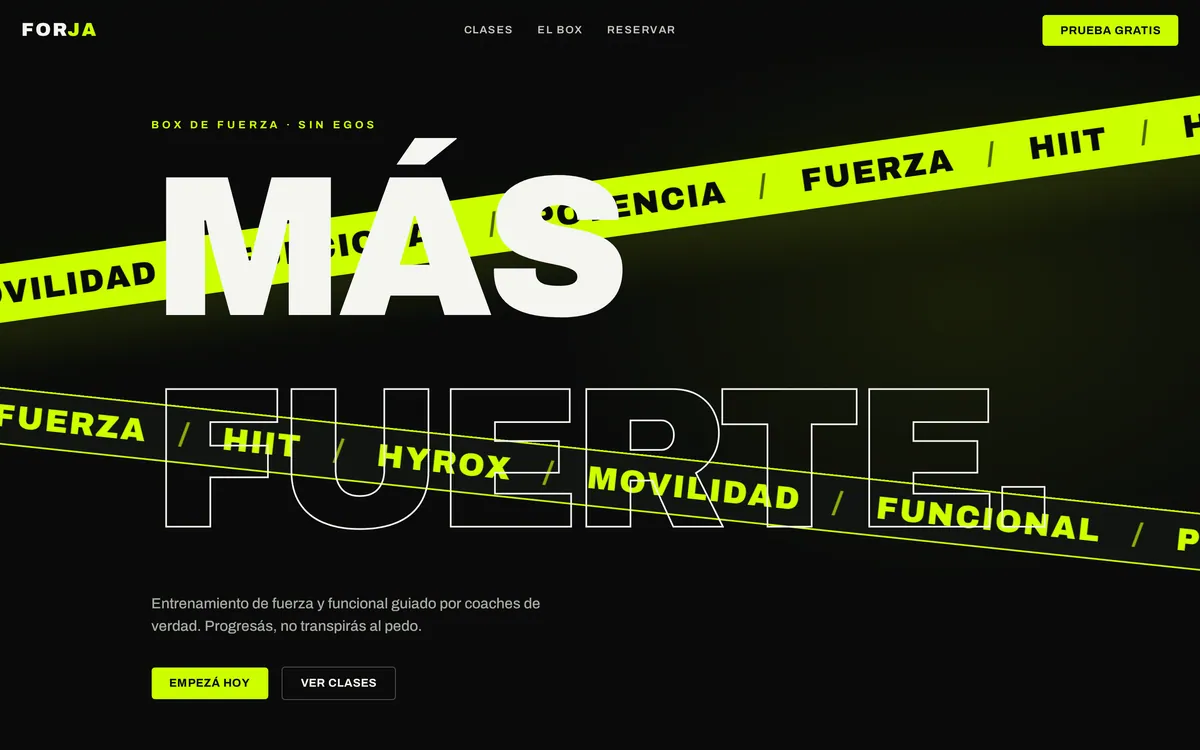 FORJA — Gimnasio / fitness