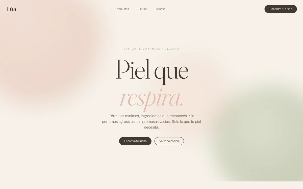 Lúa — Skincare / cosmética